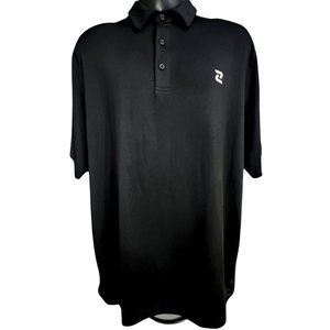 Zelos Polo Golf Shirt Men LT Black Stretch Lightweight Stretch NWT